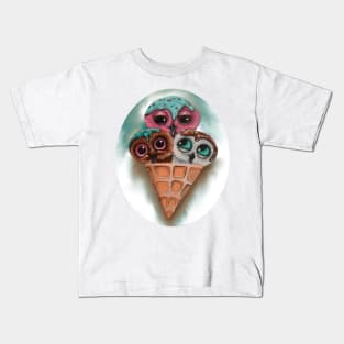 icecream3flavers Kids T-Shirt